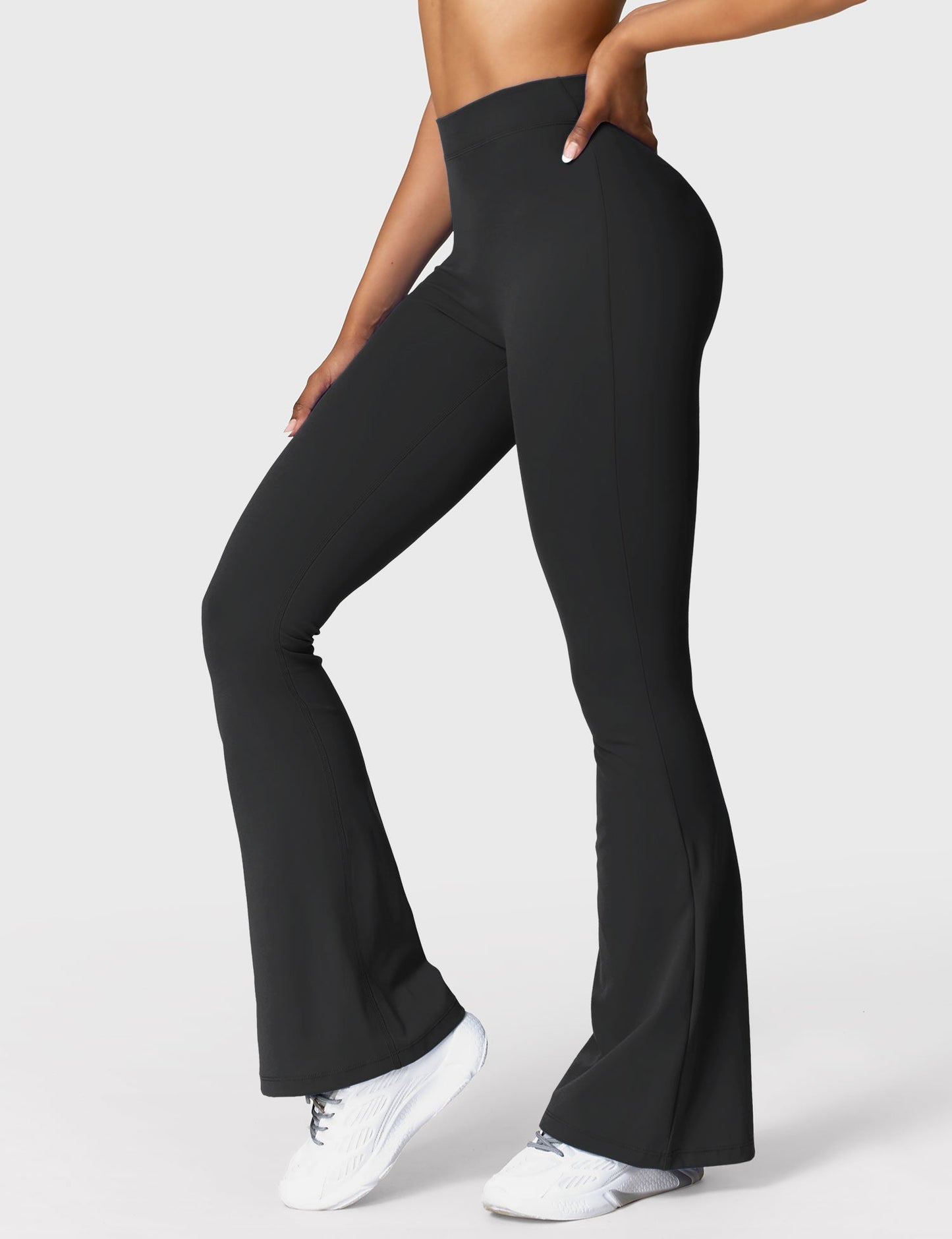 V-back Flared Leggings