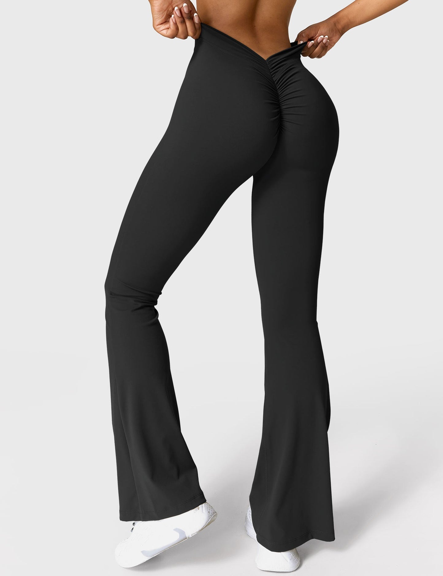 V-back Flared Leggings