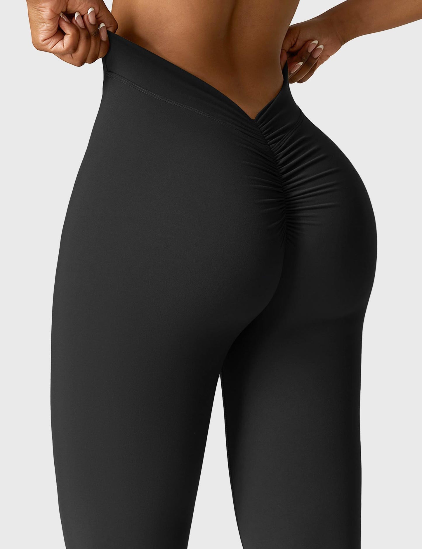 V-back Flared Leggings